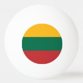 Balle De Ping Pong Drapeau de la Lituanie (Dos)