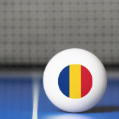 Balle De Ping Pong Drapeau de la Roumanie (Filet)