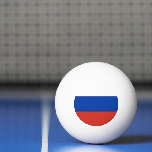 Balle De Ping Pong Drapeau de la Russie (Filet)