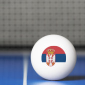 Balle De Ping Pong Drapeau de la Serbie (Filet)