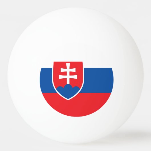 Balle De Ping Pong Drapeau de la Slovaquie (Devant)