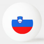 Balle De Ping Pong Drapeau de la Slovénie (Dos)