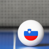 Balle De Ping Pong Drapeau de la Slovénie (Filet)