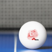Balle De Ping Pong Drapeau de la Turquie (Filet)