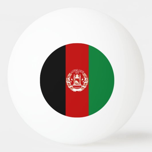 Balle De Ping Pong Drapeau de l'Afghanistan (Dos)