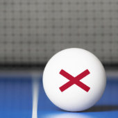 Balle De Ping Pong Drapeau de l'Alabama (Filet)