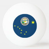 Balle De Ping Pong Drapeau de l'Alaska (Dos)
