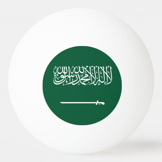Balle De Ping Pong Drapeau de l'Arabie saoudite (Devant)