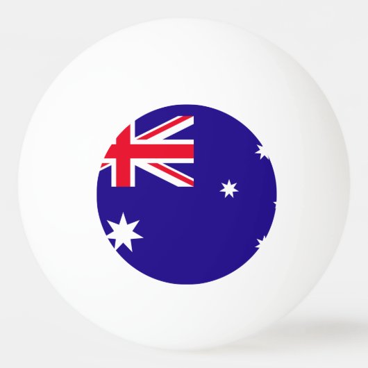 Balle De Ping Pong Drapeau de l'Australie (Devant)