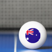 Balle De Ping Pong Drapeau de l'Australie (Filet)