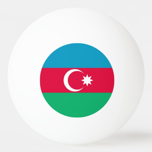 Balle De Ping Pong Drapeau de l'Azerbaïdjan patriotique (Devant)