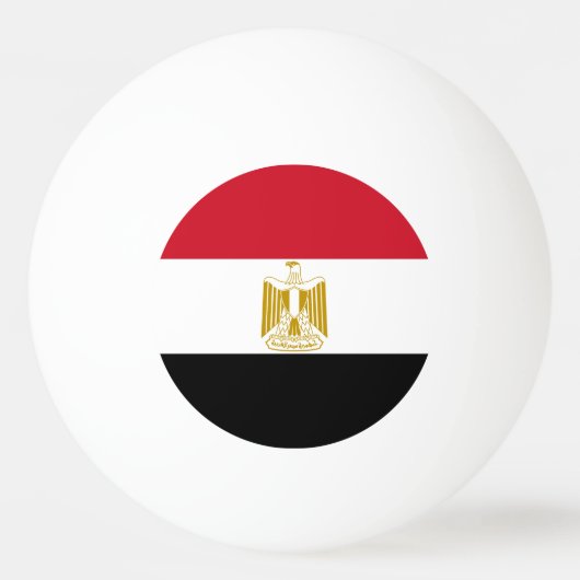 Balle De Ping Pong Drapeau de l'Égypte (Devant)