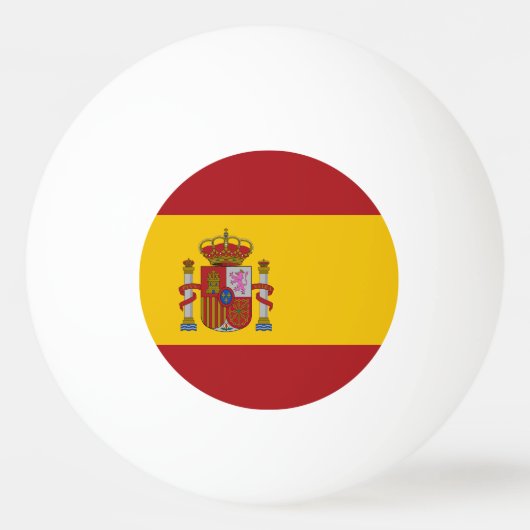 Balle De Ping Pong Drapeau de l'Espagne (Devant)