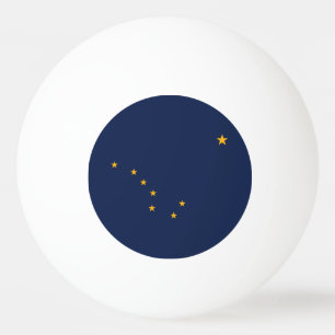 Balle De Ping Pong Drapeau de l'État d'Alaska