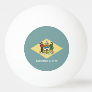 Balle De Ping Pong Drapeau de l'État du Delaware