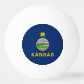 Balle De Ping Pong Drapeau de l'État du Kansas (Dos)