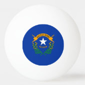 Balle De Ping Pong Drapeau de l'État du Nevada (Dos)