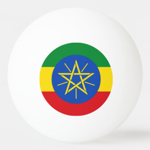 Balle De Ping Pong Drapeau de l'Éthiopie