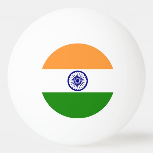 Balle De Ping Pong Drapeau de l'Inde (Dos)