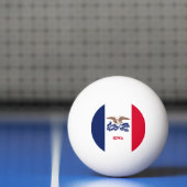 Balle De Ping Pong Drapeau de l'Iowa (Filet)