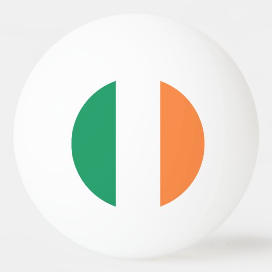 Balle De Ping Pong Drapeau de l'Irlande (Devant)