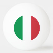 Balle De Ping Pong Drapeau de l'Italie (Dos)