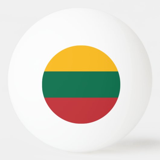 Balle De Ping Pong Drapeau de Lituanie (Devant)