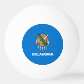 Balle De Ping Pong Drapeau de l'Oklahoma (Dos)