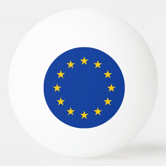 Balle De Ping Pong Drapeau de l'Union européenne (Devant)