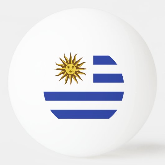 Balle De Ping Pong drapeau de l'Uruguay (Devant)