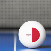 Balle De Ping Pong Drapeau de Malte (Filet)