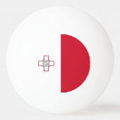 Balle De Ping Pong Drapeau de Malte (Dos)