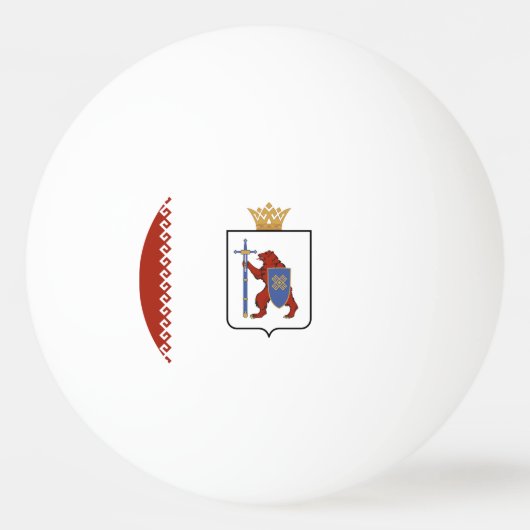 Balle De Ping Pong Drapeau de Mari El (Devant)