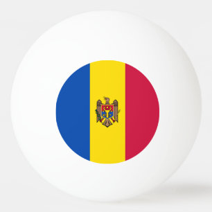 Balle De Ping Pong Drapeau de Moldavie