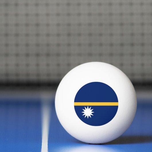Balle De Ping Pong Drapeau de Nauru (Filet)
