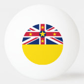 Balle De Ping Pong Drapeau de Niue (Dos)