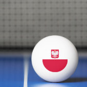 Balle De Ping Pong Drapeau de Pologne (Filet)