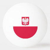 Balle De Ping Pong Drapeau de Pologne (Dos)