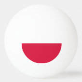 Balle De Ping Pong Drapeau de Pologne (Devant)
