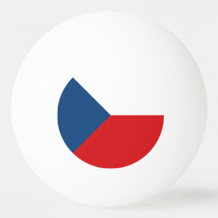 Balle De Ping Pong Drapeau de République Tchèque