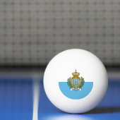 Balle De Ping Pong Drapeau de Saint-Marin (Filet)
