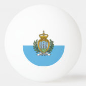 Balle De Ping Pong Drapeau de Saint-Marin (Dos)
