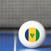 Balle De Ping Pong Drapeau de Saint-Vincent (Filet)