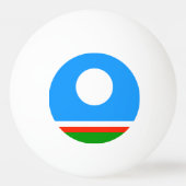 Balle De Ping Pong Drapeau de Sakha (Dos)