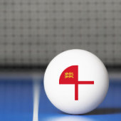 Balle De Ping Pong Drapeau de Sercq (Filet)
