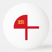 Balle De Ping Pong Drapeau de Sercq (Dos)