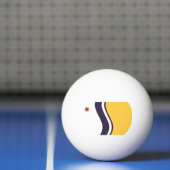 Balle De Ping Pong Drapeau de South Bend, Indiana (Filet)