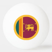 Balle De Ping Pong Drapeau de Sri Lanka (Dos)