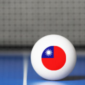 Balle De Ping Pong Drapeau de Taïwan (Filet)