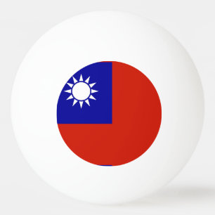 Balle De Ping Pong Drapeau de Taïwan